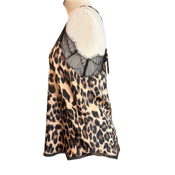 Storia NWT Camisole S Womens Animal Print Lace Trim Lightweight‎ Top Size Small - Picture 4 of 10